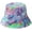 A, variant on CoCopeaunts Tie Dye Bucket Hat Thickened Warm Basin Hat Female Plush Colorful Rainbow Fisherman Hat Stage Costume Accessory