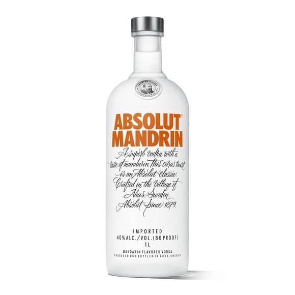Pack de 4 Vodka Absolut Mandarin 750 ml Mandarin