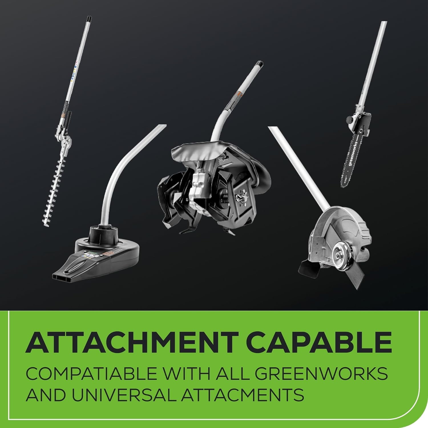 Greenworks 40V Brushless 16" Attachment Capable String Trimmer + Brushless 550 CFM/130 MPH Blower Combo Kit with a 4.0 Ah Battery and 2A Single Port Charger