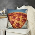 thumbnail image 2 of SHANXI Throw Pillow Cover Case Funny Design Pizza in The Sky i Will Always 24x24in, 2 of 5
