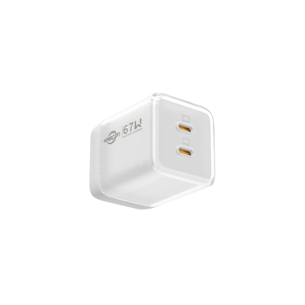 Cargador KABCON USB C GaN 2 de 67 W para MacBook Pro/Air, color blanco