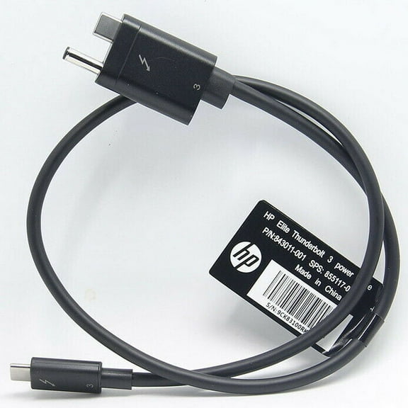 HP EliteThunderbolt 3 power cable (AC USB Type-C to USB Type-C) P/N: 855117-00, 843011-001