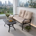 thumbnail image 5 of Topcobe Patio Furniture Set, 2 Pieces Outdoor Patio Wicker Rattan Cushioned Sofa, 5 of 8