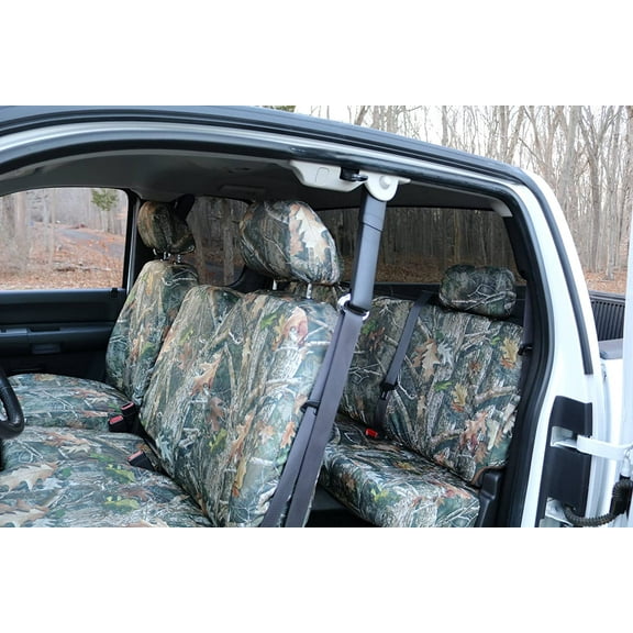 CH27 2007-2013 Chevy Silverado LT XCab Front and Back Seat Set. Front 40/20/40 Split Seat and Rear 60/40 Split Bench Seat In Camo Endura