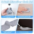 thumbnail image 2 of KKFEN-8Pcs Retractable Gap Dust Cleaner Cloth, Under Appliance Duster Refills Washable Gap Duster Covers Reusable Microfiber Cloth Cover Replacement Covers for Cleaning Under Refrigerator Sofa, 2 of 4
