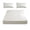 545-White, variant on Linnome Fitted Sheet And Pillowcase Set Double Bed Size All Inclusive Soft Fiber Cover Non Slip Mattress Protector For Home Bedding Comfort