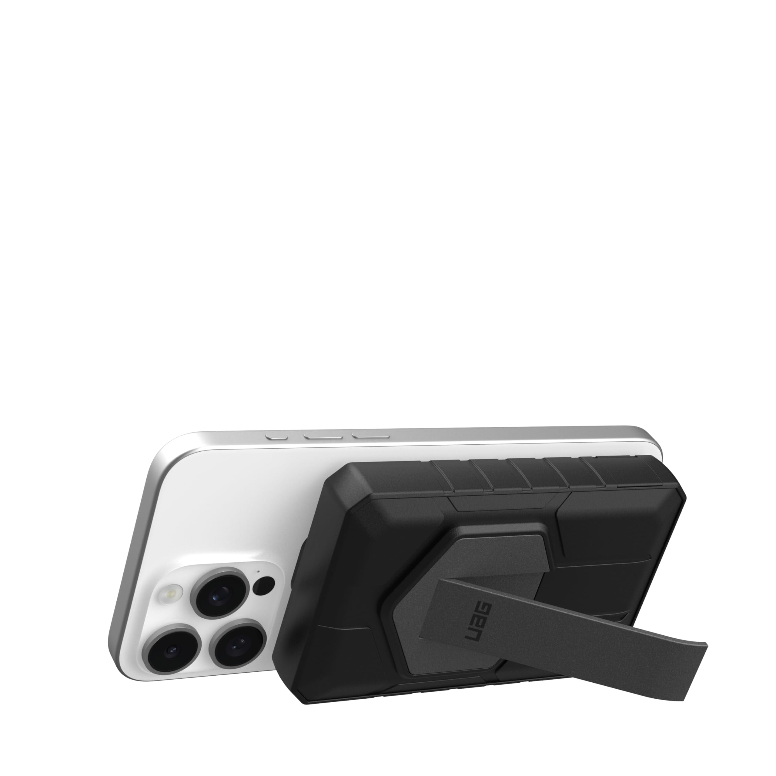 UAG 10000mAh Power Bank SRGE 20W 2-Port USB-C USB Magnetic Wireless Portable Charger Fast Charging Battery Pack w/Kickstand Compatible with iPhone 17, Samsung Galaxy S25, Black/Grey