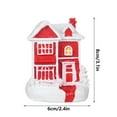 thumbnail image 3 of asddcavvf Christmas Resin Christmas Scene Village Town Winter With Christmas Ornament Xmas Holiday Tabletop Decorations Ornament Pack Glass Snowflake Ornament, 3 of 7