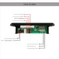 thumbnail image 2 of 6X MóDulo USB MP3 Bluetooth 12V MP3 WMA Placa Decodificadora MóDulo de Audio FM AUX USB TF Radio para Altavoz de MúSica Remoto de Coche, 2 of 5