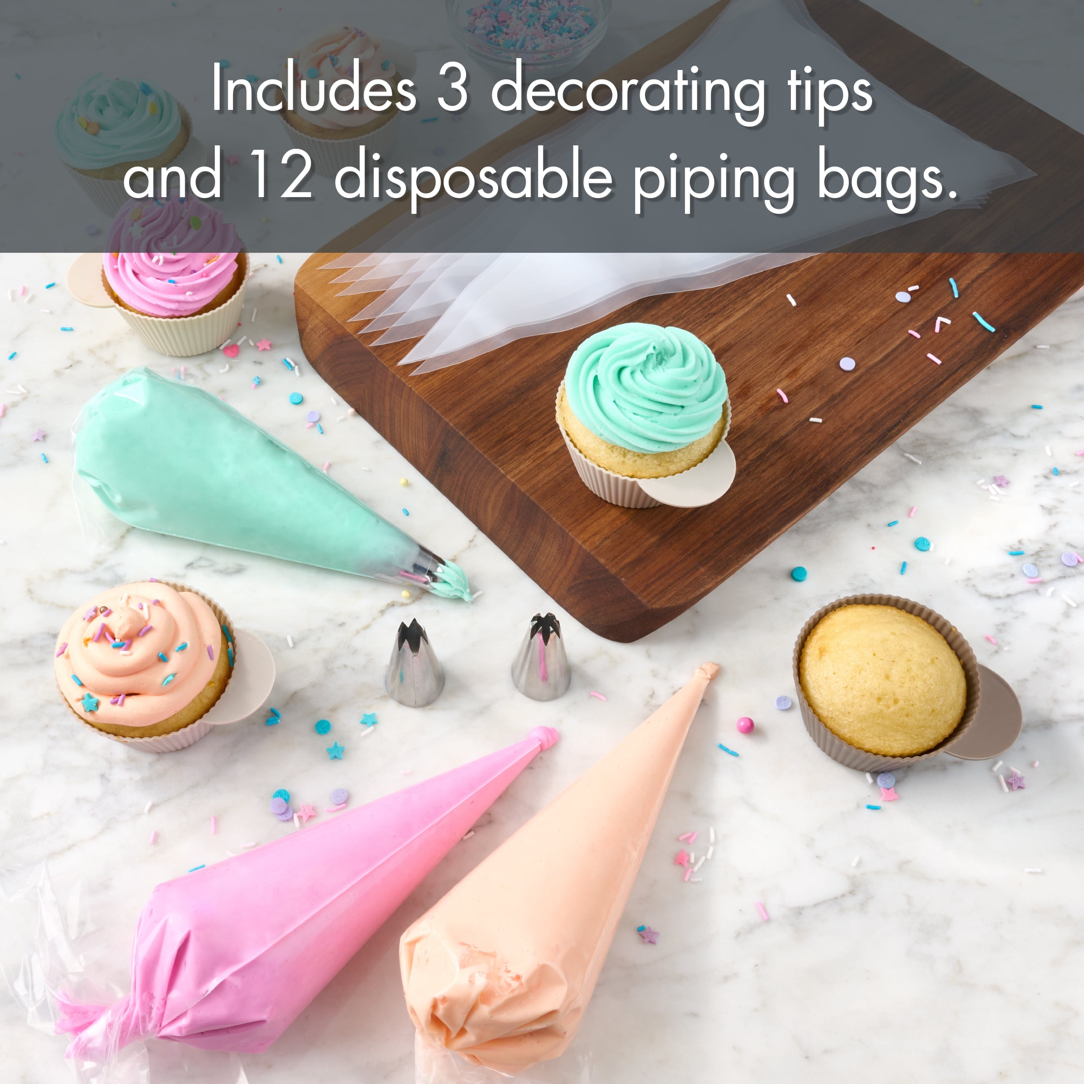 Mainstays 15 Piece Cupcake Decorating Set