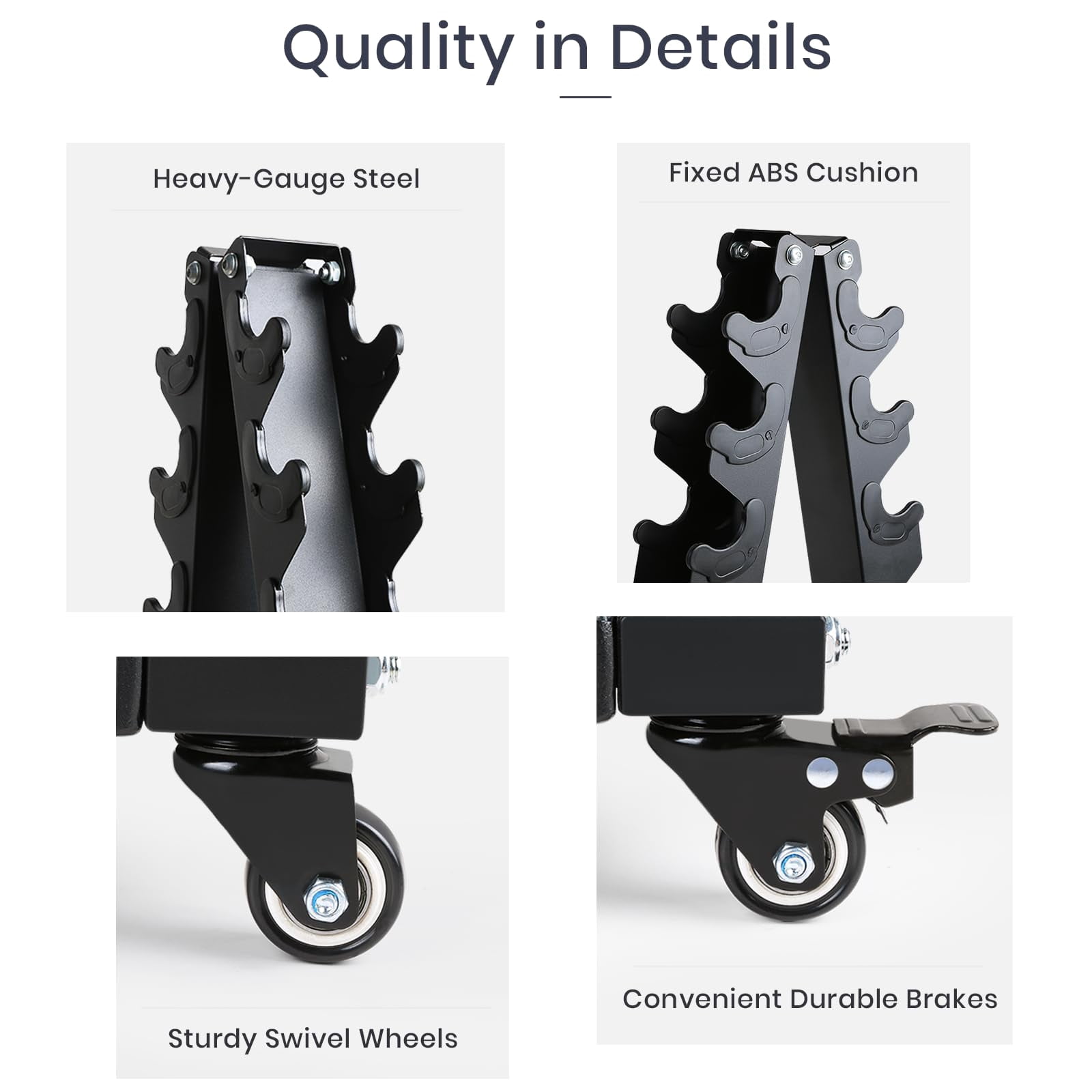 Solid Steel Dumbbell Rack Stand Only  A-frame Portable Weight Storage Organizer With Optional Tray And Wheels For Home Gym Fitness (200lbs/300lbs/700lbs Capacity Available)