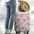 thumbnail image 2 of Pink Butterfly Pink Wings Pattern Luggage Cover Fashion Suitcase Cover Baggage Covers Fit 25-28 Inch Luggage (Go Travel), 2 of 5