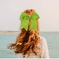 thumbnail image 4 of Motique Accessories Jumbo Hair Bow Clip with Tails for Child Girls (Lime), 4 of 4