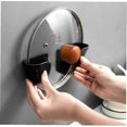 thumbnail image 4 of Porte-Couvercle Mural Poteau Porte pan couvercle Suspendu couvercle Pot Organisateur Pot couvercle Rack 2 Pcs, 4 of 5