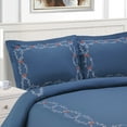 thumbnail image 5 of Superior Helena Premium Cotton Twill Fabric Embroidered Duvet Set, 5 of 5