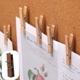 thumbnail image 4 of Wooden Clips Push Pin Set - Durable Cork Board Pins for Photos, Offices, and Homes, 4 of 5