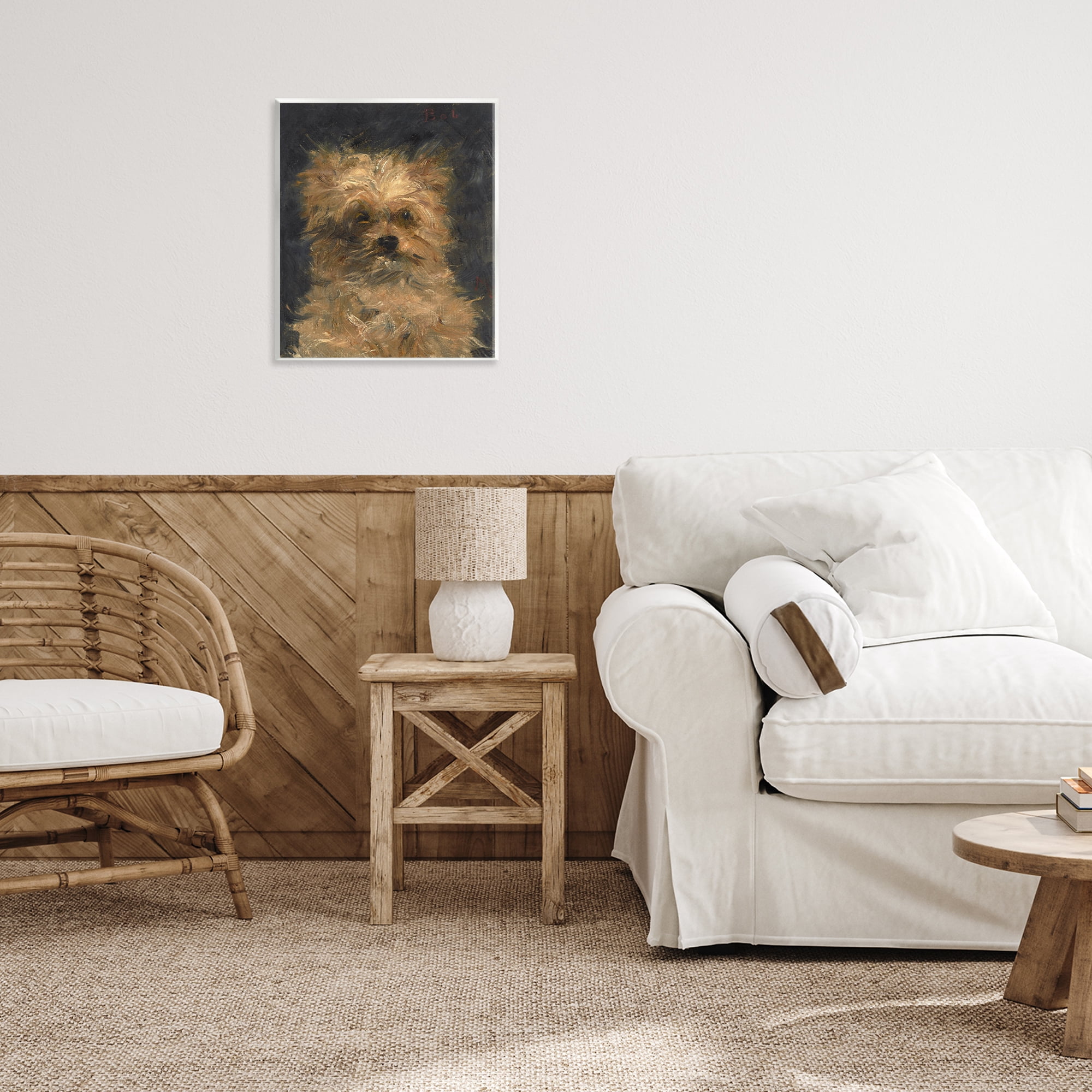 Stupell Industries Edouard Manet Dog Portrait Wall Plaque Art, design by Lil' Rue