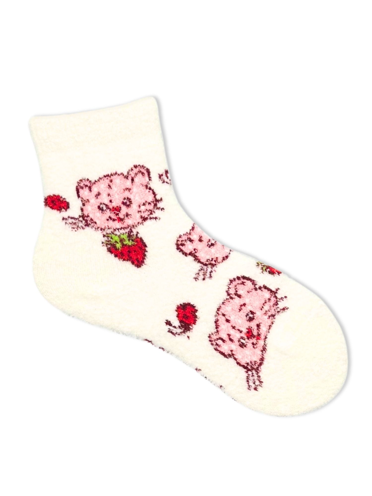 Strawberry Shortcake Girls Cozy Socks, 2-Pack, Sizes S/M-M/L