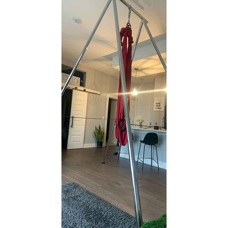 Swing De Yoga Aérien WNG Pour Inversions - Orange/rouge Avec Poignées