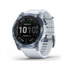 Garmin fenix 7X Sapphire Solar 51mm GPS Smartwatch, Mineral Blue DLC/Whitestone