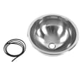 thumbnail image 1 of RV Round Sink, Large Capacity Single RV Sink Basin Rustproof 304 Stainless Steel  For  Yacht Kitchen For Hand Sundry Washing, 1 of 8