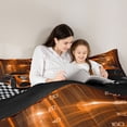 thumbnail image 5 of Homewish Cartoon Orange Automobile Full Size Comforter Sets, Sports Car Checkered Flag Bedding Comforter Set, Teens Kids Boys Men Reversible Bedding Sets, Super Cozy Room Decor, 3 Pieces, 5 of 8