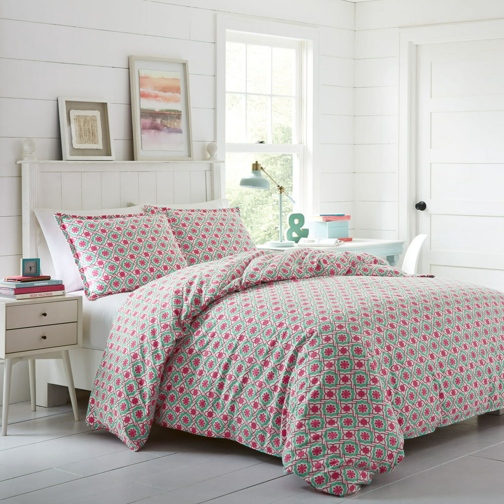 Poppy & Fritz Aubrey Pink Comforter Set, Full/Queen - Walmart.com ...