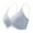 Blue, variant on Women Oversize Soft Support Bra Smooth Seamless Adjustable Straps Underwear Wireless Full Coverage Bralette