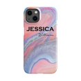 thumbnail image 1 of Personalised Acrylic Marble Name iPhone 15 Plus Case,iPhone 13 Pro, 1 of 5