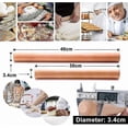 thumbnail image 2 of Beech Wood Rolling Pin for Fondant and Pizza - Premium Pastry Tool, 2 of 5