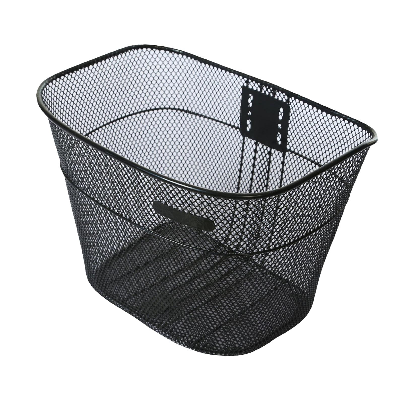harayaa Bike Basket Basket Large Space Rustproof Bike Frame Basket Bike Front Basket for Black
