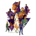 thumbnail image 2 of Women's Marvel Eternals Triangle Portraits Graphic Tee White Small, 2 of 4
