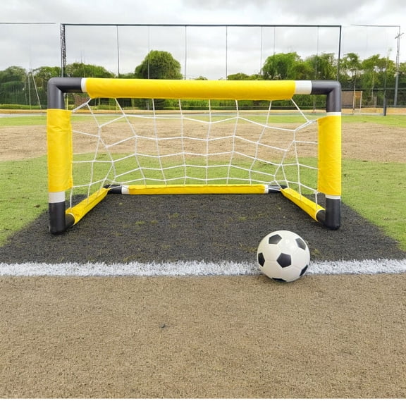 Outdoor Soccer Fun: Kids Soccer Goal Set with Easy Assembly and Adjustable Net for Indoor, Backyard, Beach Vacations, Family Fun
