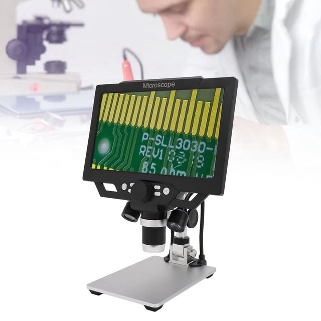 Microscopio Digital LCD De 9 Pulgadas, Microscopio De Monedas De 12 MP 1080P 1600X Aumento Profesional Para Monedas Para Plantas