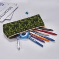 thumbnail image 5 of Xecao Tropical Palm Leaves Fern Leaf Print Leather Pencil Case -Stationery Bag Pen Holder for Work & Office, 5 of 5
