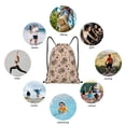 thumbnail image 6 of Fuzoiu Cute Autumn Turkey Print Drawstring Backpack for Gym, Travel, Yoga,Sports Sackpack String Bag for Women Men-Medium, 6 of 6
