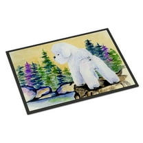 Carolines Treasures SS8010JMAT Bichon Frise Doormat 24x36 36"L x 24"W multicolor