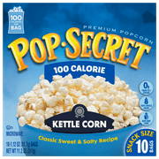 Kettle Corn Popcorn Pop Secret 100 Calorie Kettle Corn Microwave Popcorn 1 12 Oz Bags 10 Count Box Price