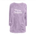 thumbnail image 4 of Dyegold Fleece Sweatshirts For Women Fall Savings Casual Cute Crewneck Loungewear Winter Warm Fleece Graphic Sweatshirt Fluffy Teen Girls Ladies Hoodie Fuzzy Shirts Merry Christmas Sweater, 4 of 4
