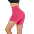 thumbnail image 2 of SHCKE Sports Yoga Women's High Waist Biker Shorts Workout Yoga Running Compression Athletic Shorts with Pockets, 2 of 6