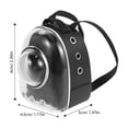 thumbnail image 3 of Durable Plastic Miniature Pet Cat Space Backpack for Dollhouse Black 1:12 Scale, 3 of 8