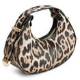 thumbnail image 2 of BadPiggies Women Hobo Bag Leopard Print Mini Crescent Handbag Vintage PU Leather Purse - Khaki, 2 of 8