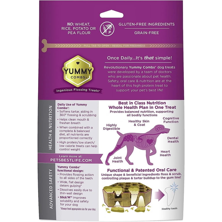 Yummy Combs 840067700402 12 oz Dog Dental Treat, Small - Walmart.com