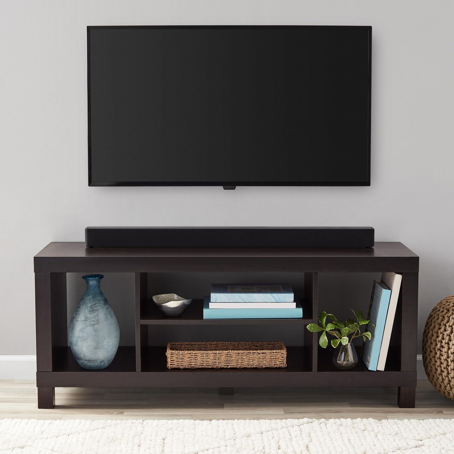 hometrends Hollow Core TV Stand, Espresso