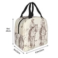 thumbnail image 2 of Picia Cowboys Riding Horses In Desert Printed Lunch box Lunch bag for Men Women Large Capacity Lunchbox Reusable Lunch Bags Insulated Lunch Bag Lunch Box Cooler, 2 of 6