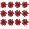 thumbnail image 1 of 24pcs Christmas Flowers, Artificial Christmas Flowers, Glitter Christmas Tree, Artificial Flowers Christmas, Glitter Christmas, 1 of 5