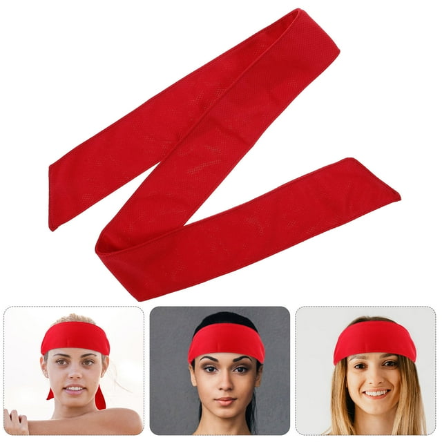 unbranded 6Ud Banda Elástica Deportiva Roja Para Yoga Tenis Y Fútbol Con Tejido Absorbente