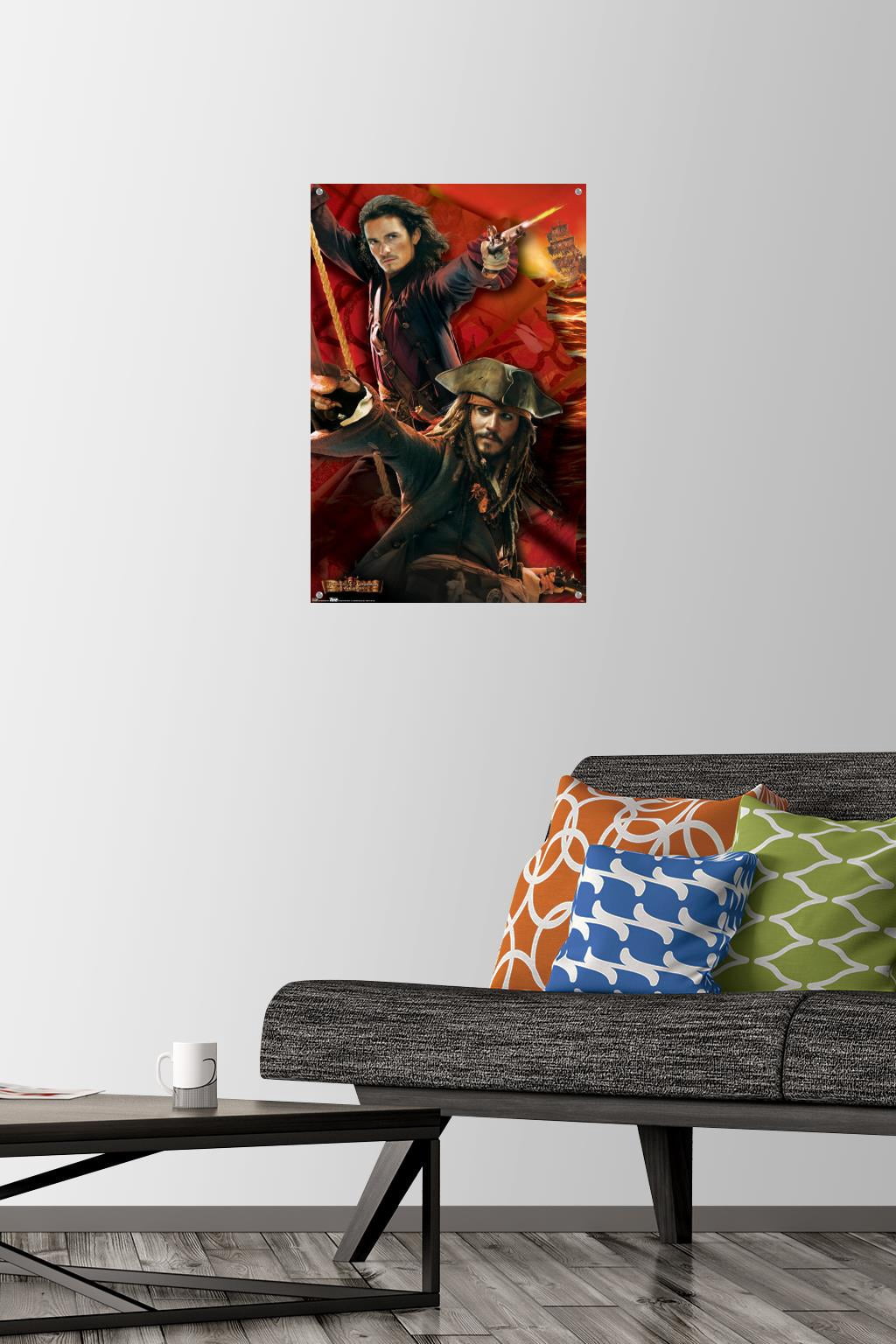 Disney Pirates of the Caribbean: At World's End - Duo Wall Poster with Push Pins, 14.725" x 22.375"