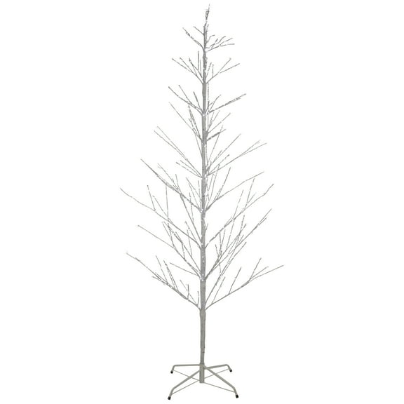 Northlight 6' LED Lighted White Birch Christmas Twig Tree - Pure White Lights
