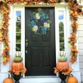thumbnail image 4 of 1X Wreath - Hydrangea Wreath for Front Door Flower Wreaths Floral Large 16" Blue White Hanging Spring Summer Wreaths Farmhouse Wreath, 4 of 9